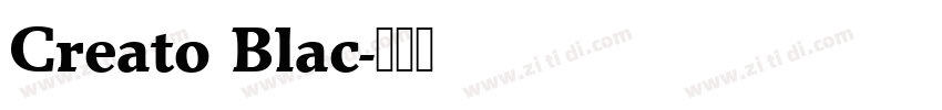 Creato Blac字体转换